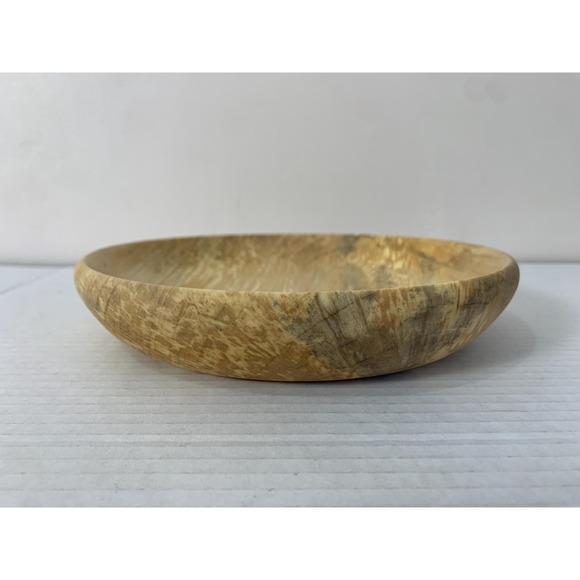 Spalted Maple Handmade Turned Wooden Plate 8.5" Centrepiece - Picture 2 of 7